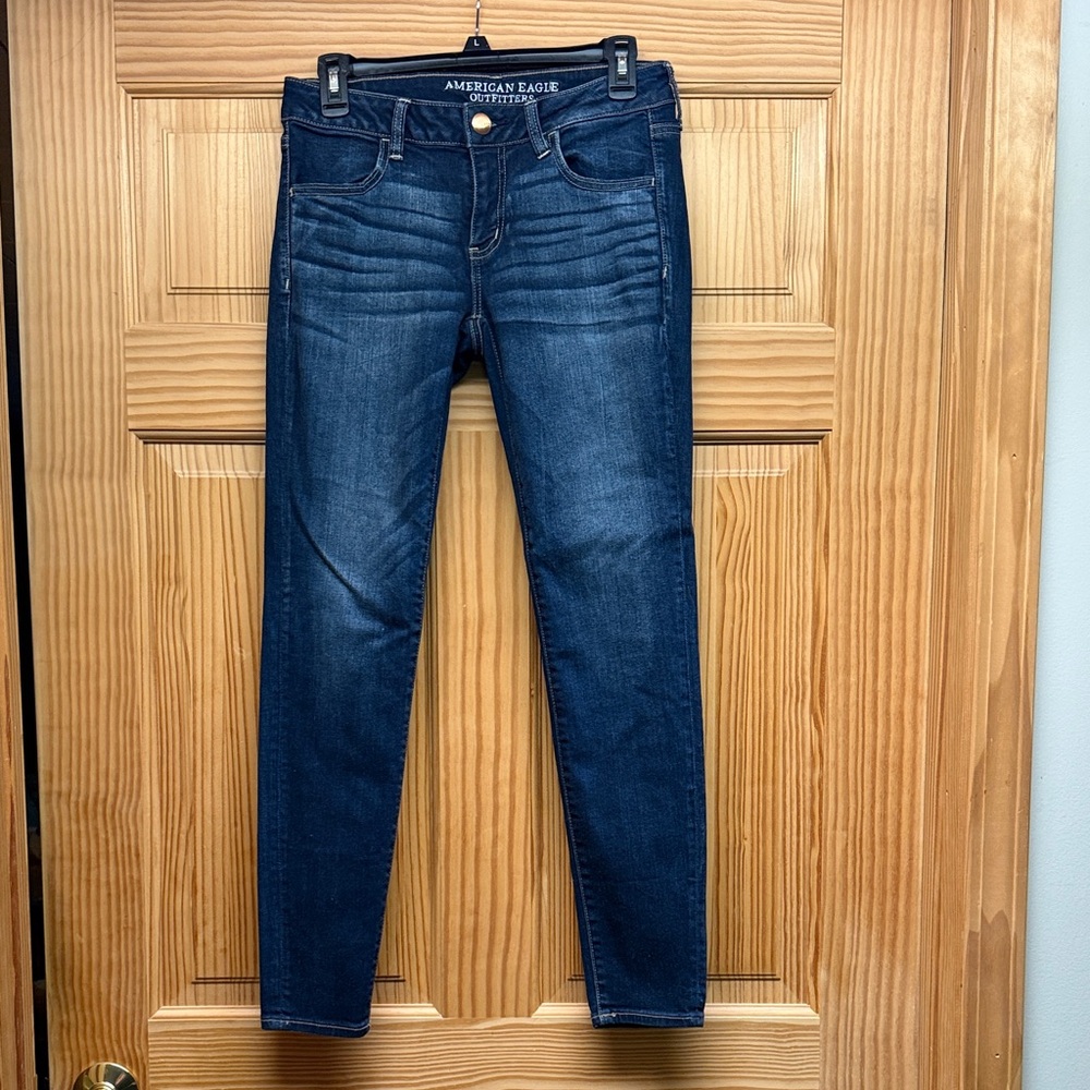 American Eagle Outfitters Women's Deep Indigo Skinny Jeans